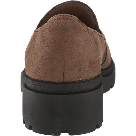 Clarks Women's Calla Ease Loafer Flat - Dark Olive Suede, Size 7W Shoes - Picture 3 of 8